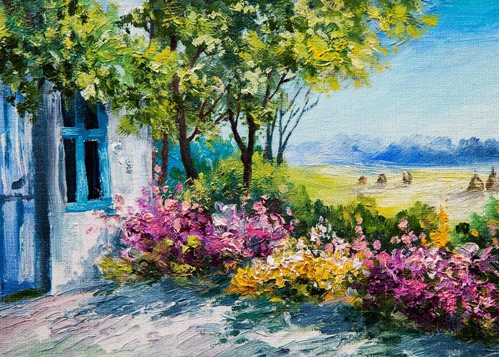 Ζωγραφική Πίνακας και Κήπος στο σπίτι