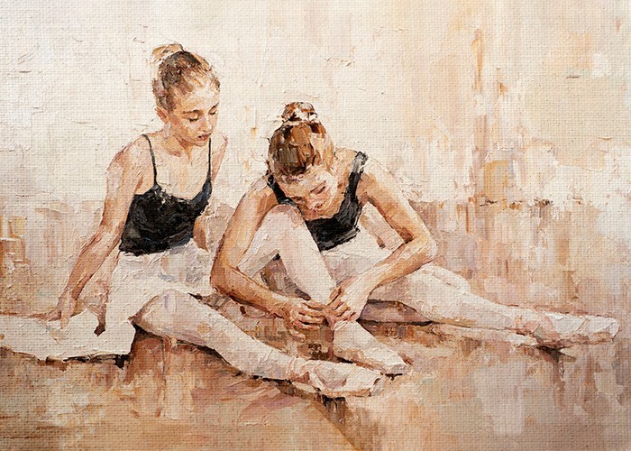 Ζωγραφική Πίνακας με Χορεύτριες μπαλέτου