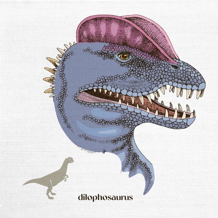 Παιδικά Πίνακας και Διλοφόσαυρος