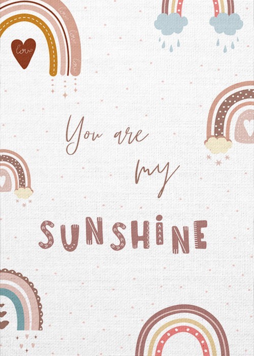 Παιδικά Πίνακες You are my sunshine