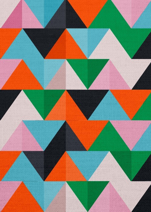 Πίνακας Abstract με Πολύχρωμα τρίγωνα