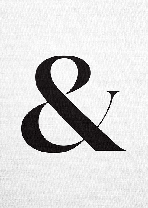 Ασπρόμαυροι Πίνακες – Ampersand