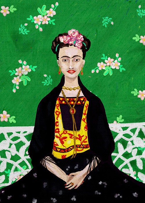 Ζωγραφική Πίνακας με την Frida Kahlo 