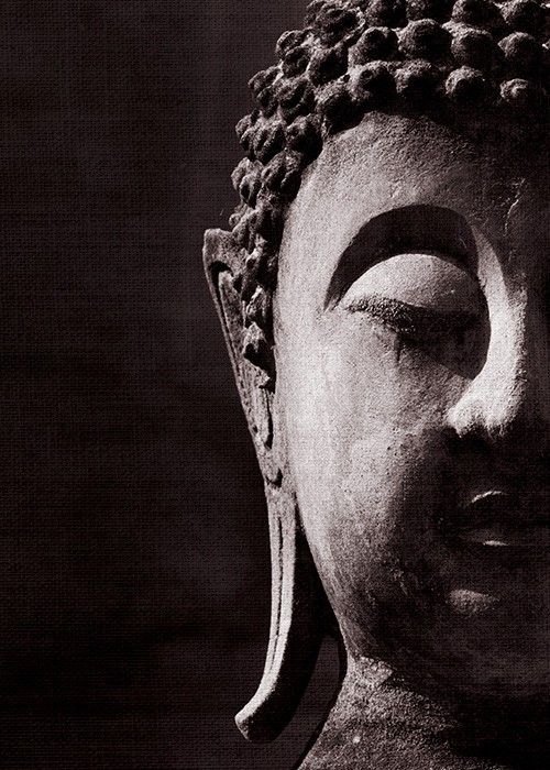 Ζωγραφική Πίνακας και Αρχαίο πρόσωπο Βούδα