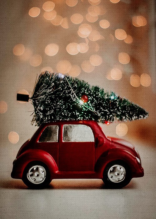 Vintage Πίνακες – Christmas Car