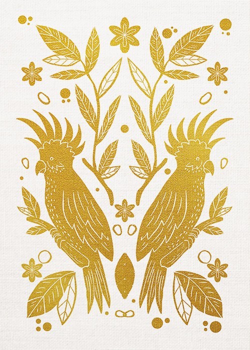 Gold Πίνακες – Golden Parrots