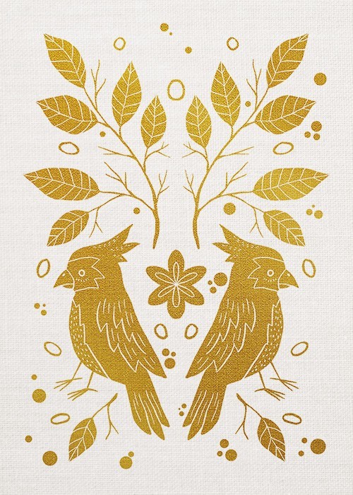 Gold Πίνακες – Golden Birds