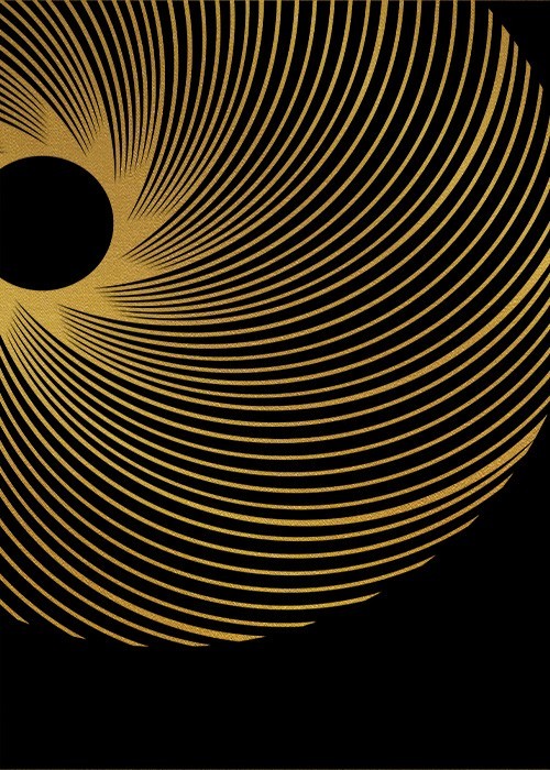 Gold Πίνακες – Spherical Sun