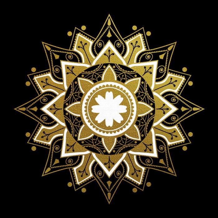 Gold Πίνακες – Mandala Star