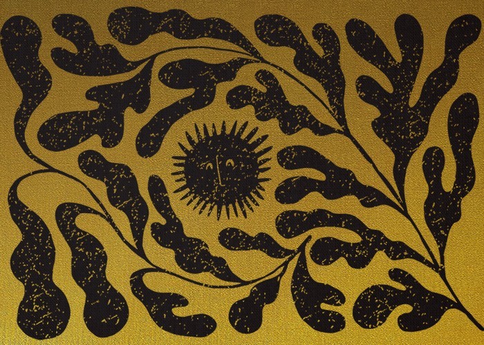 Gold Πίνακες – Boho Sun