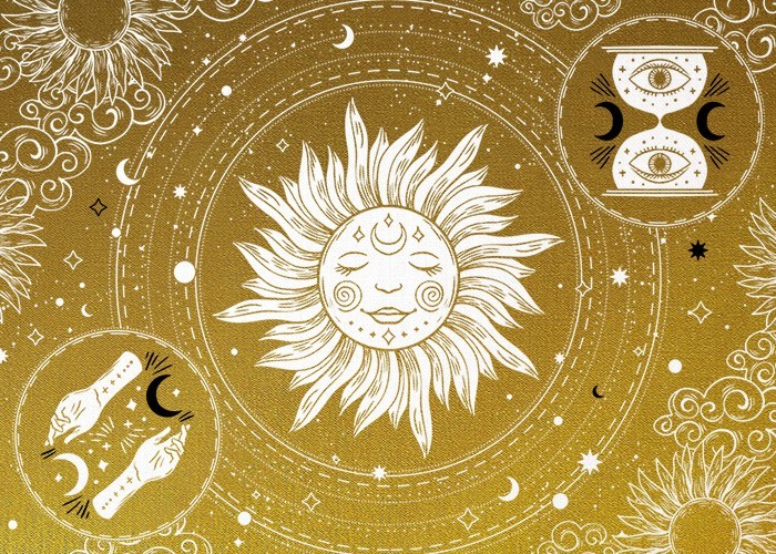 Gold Πίνακες – Mystical Sun