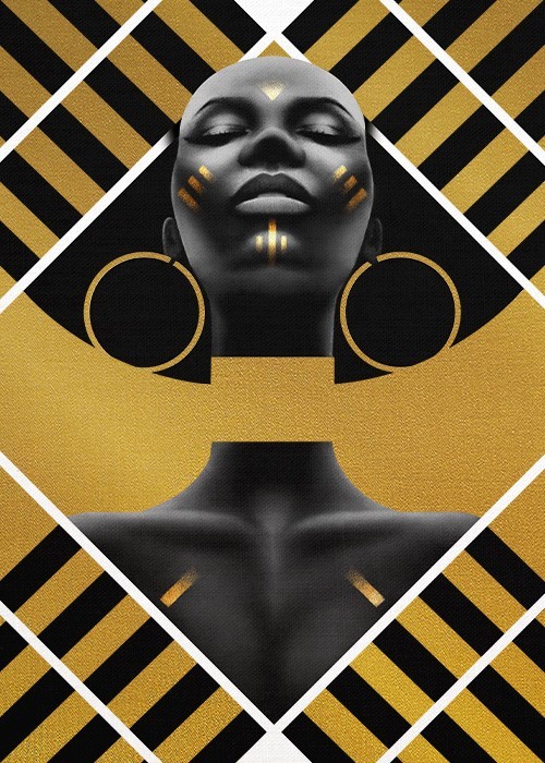 Gold Πίνακες – Black Beauty