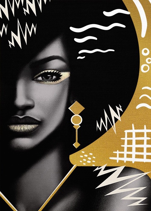 Gold Πίνακες – Αφρικανική Ομορφιά