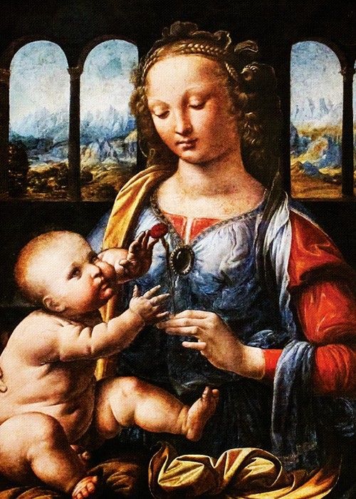 Leonardo Da Vinci Πίνακες – Madonna of the Carnation