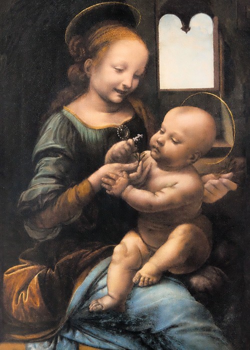 Leonardo Da Vinci Πίνακες – Madonna Benois