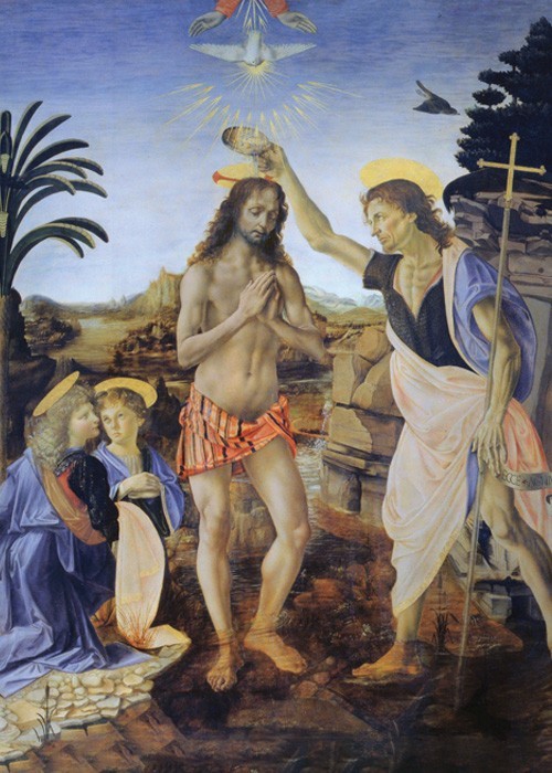 Leonardo Da Vinci Πίνακες – Η Βάπτιση του Χριστού