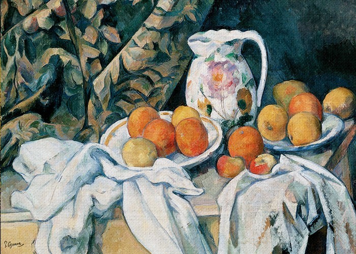 Paul Cezanne Πίνακες – Still Life with a Curtain