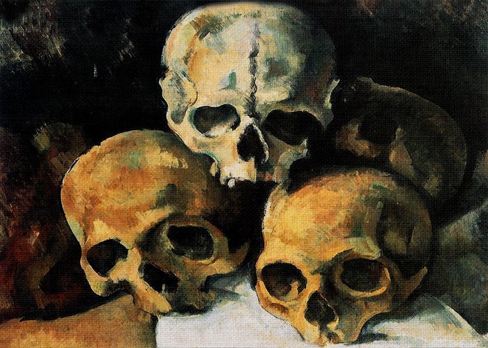 Paul Cezanne Πίνακες – Pyramid of Skulls