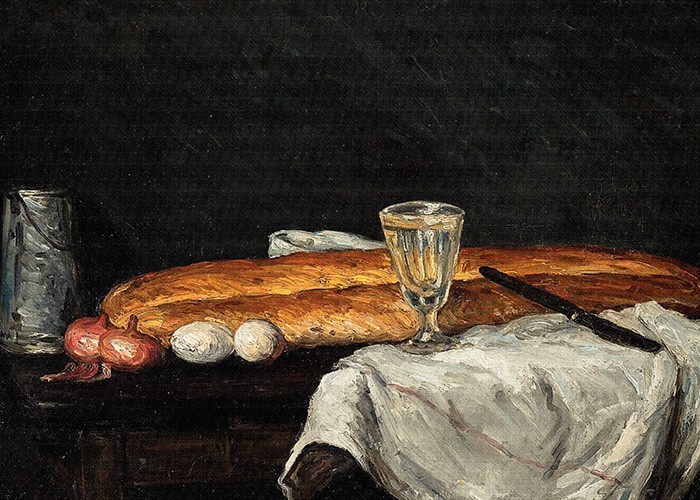 Paul Cezanne Πίνακες – Still Life with Bread and Eggs