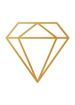 Διαμάντι Γεωμετρικό | Gold
