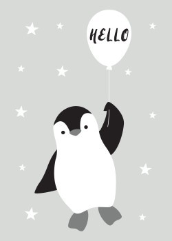 Πιγκουίνος με μπαλόνι
