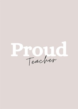 Proud teacher