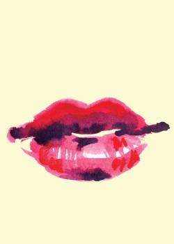Ροζ γυναικεία χείλη