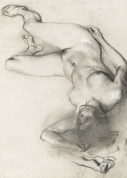 Ξαπλωμένη γυμνή γυναίκα