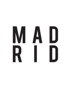 Μαδρίτη σε λευκό φόντο
