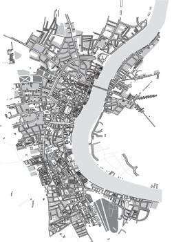Χάρτης ρυμοτομίας μιας πόλης