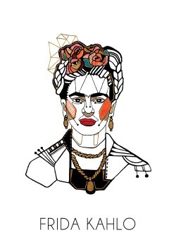 Frida Kahlo Red lips