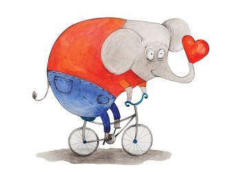 Ελέφαντας με ποδήλατο