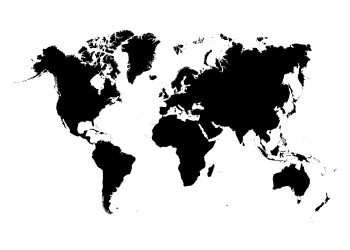 Retro Παγκόσμιος χάρτης