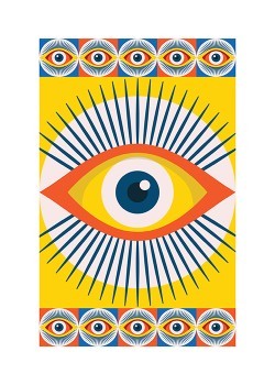Boho abstract eye