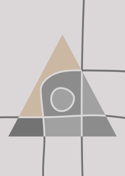 Γκρι abstract τρίγωνο