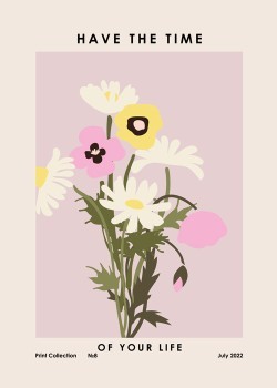 Poster με λουλούδια