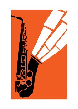 Retro Jazz Saxophone