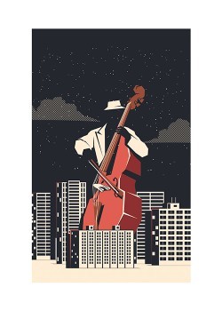 Night Cello Player