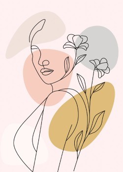 Woman with Flowery Side