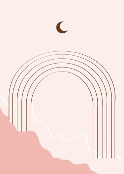 Half-moon on Rainbow