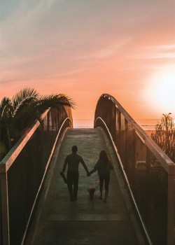 Couple on Bridge