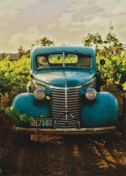 Vintage Blue Car