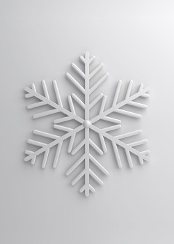 3D Xmas Snowflake