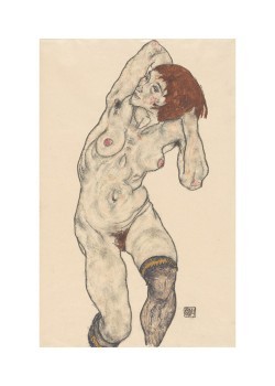 Standing Nude in Black Stockings (1917)