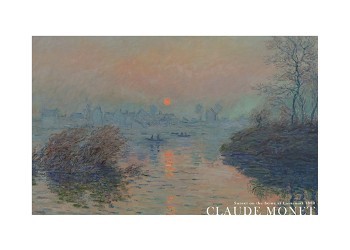 Sunset on the Seine at Lavacourt (1880)