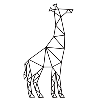 Καμηλοπάρδαλη σε γεωμετρική σύνθεση