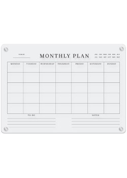 Monthly Plan With Notes