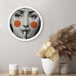 Girl licking her finger