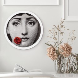 Girl Bitting a flower