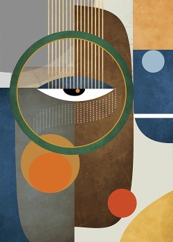 Abstract Womans Face